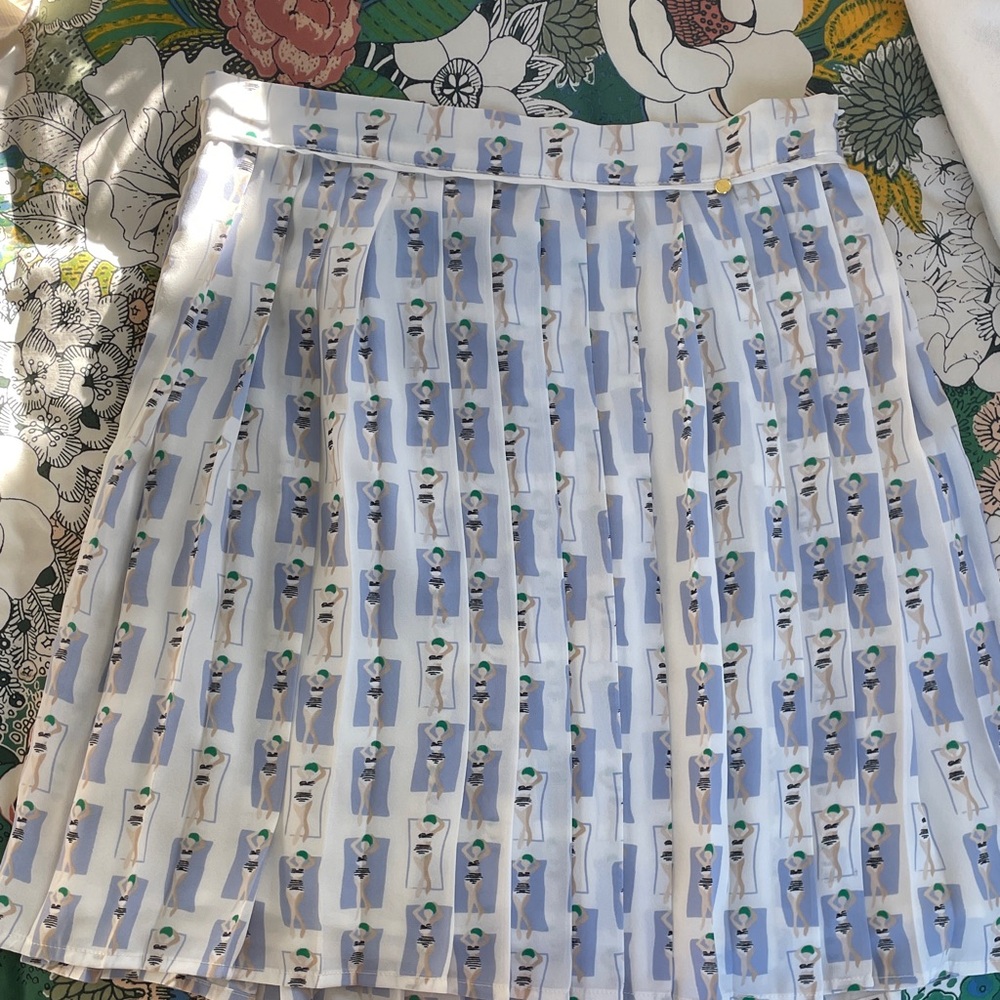Anthropologie harlyn Pleated Swimmer Skirt - Size M - NWT